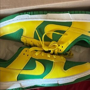 Nike Green and Yellow Men's Shoes